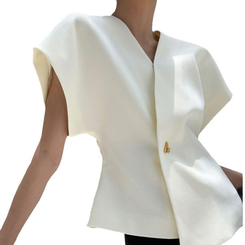 Vest Suit French Style Temperament Top For Women