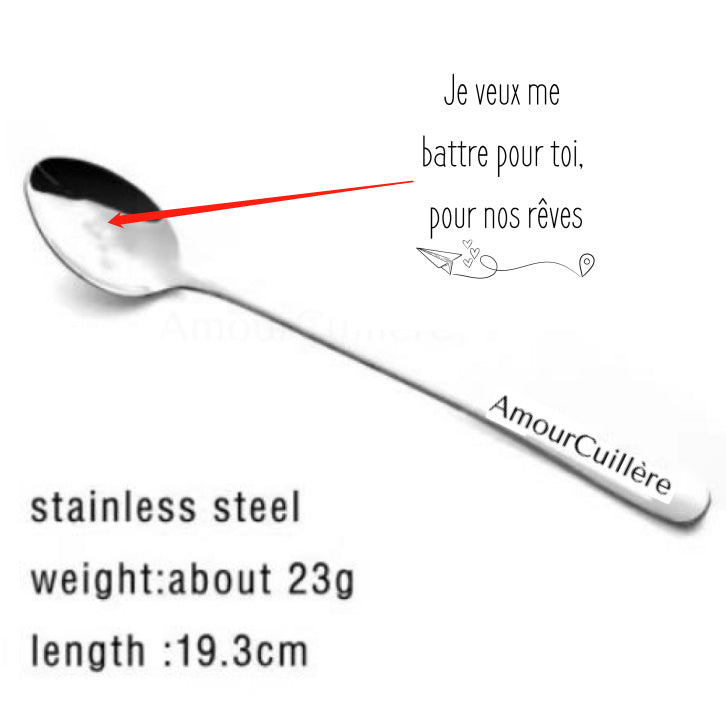 Stainless Steel Spoon You Are My Sunshine Couple Family Tableware