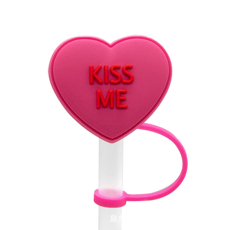 New Valentine's Day Series Straw Mouthpiece