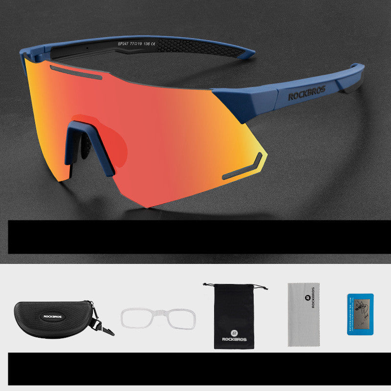 New Cycling Glasses Polarized Color Changing Windproof Myopia Running Sports
