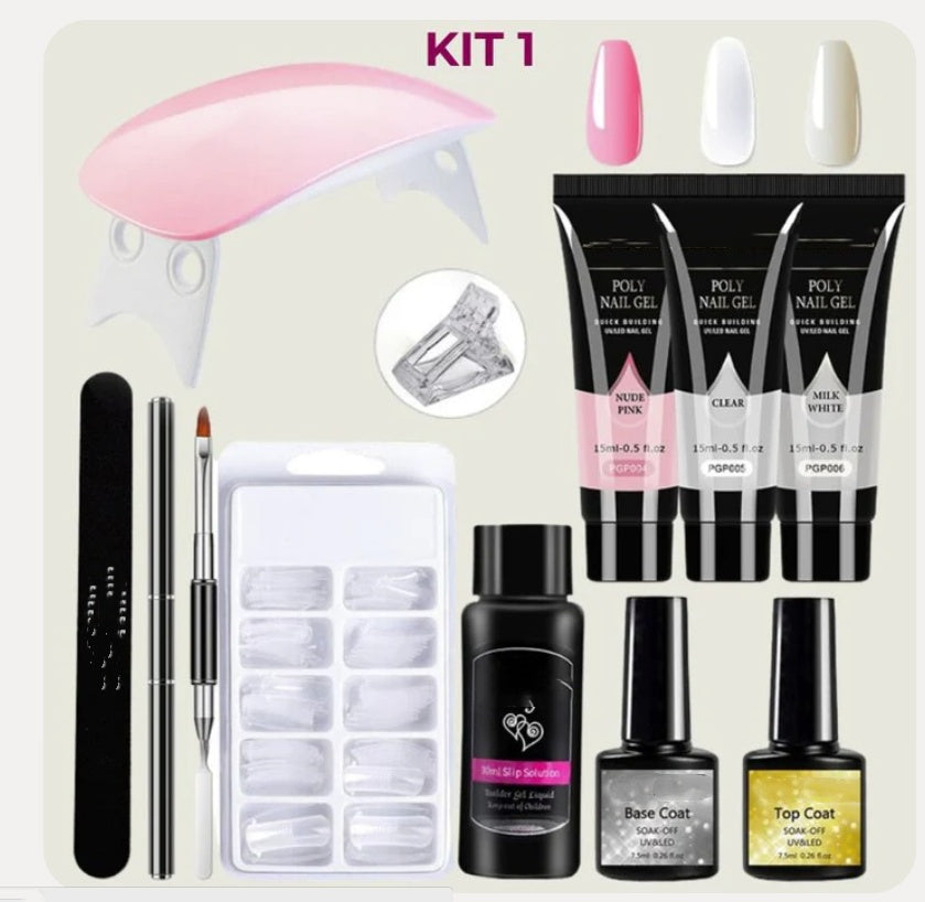 Crystal Extension Gel Nail Art Light Kit