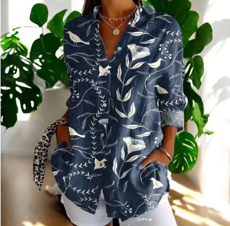 Women's Long Small Floral Print