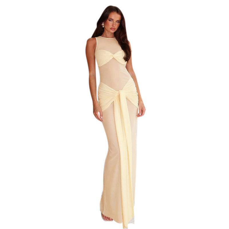 Women's Fashion Temperament Mesh Fishtail Dress