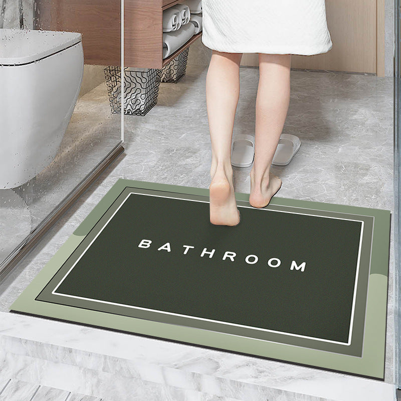 Simple Diatom Ooze Cushion Bathroom Entrance Floor Mat