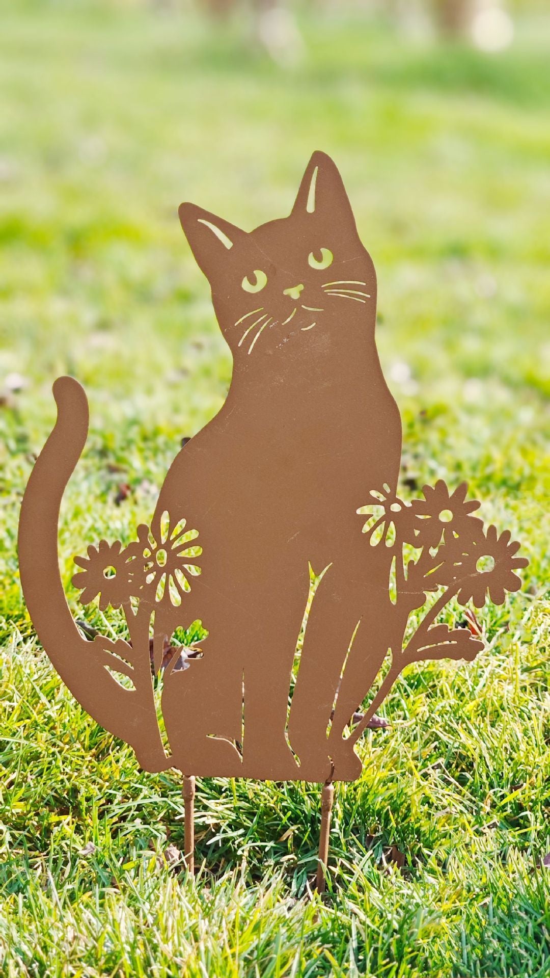 European-style Pastoral Iron Retro Garden Plug-in Kitten Flower Holderwall Decorations Dual-use