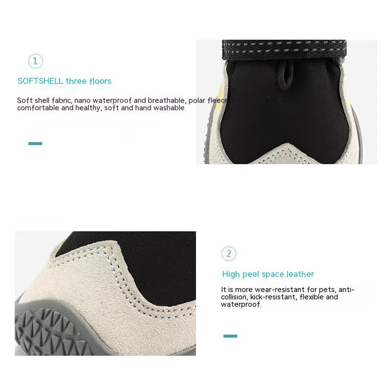 Outdoor Waterproof Dog Shoes Non-slip
