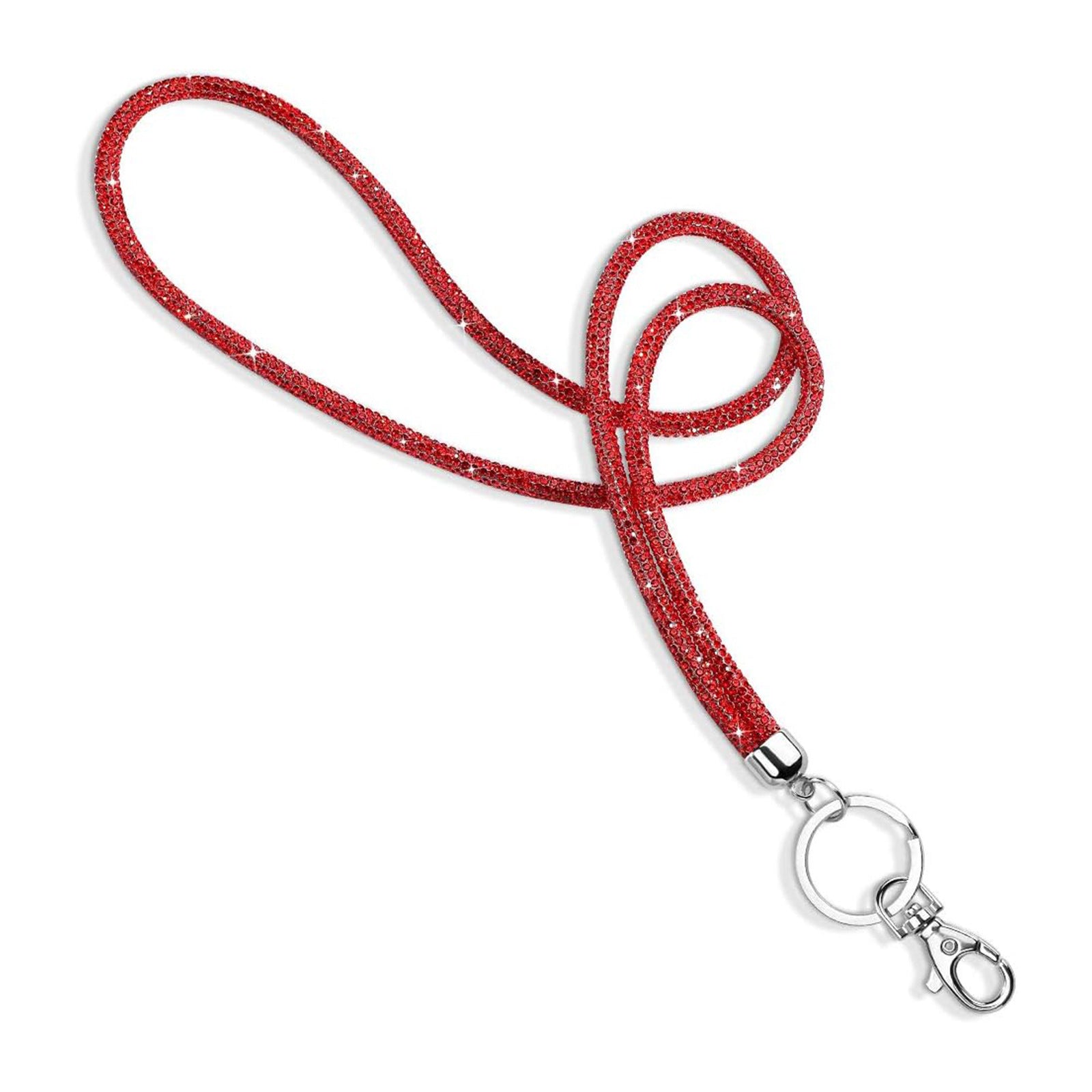 Office Keychain Diamond ID Card Mobile Phone Lanyard