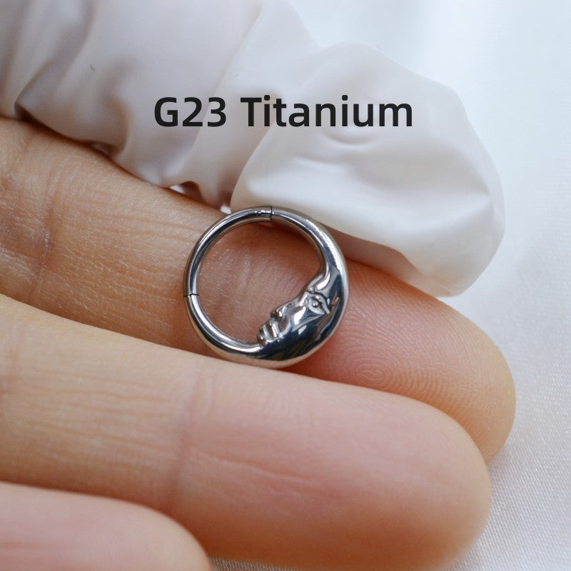 Titanium Alloy Human Body Piercing Accessories Nose Ring