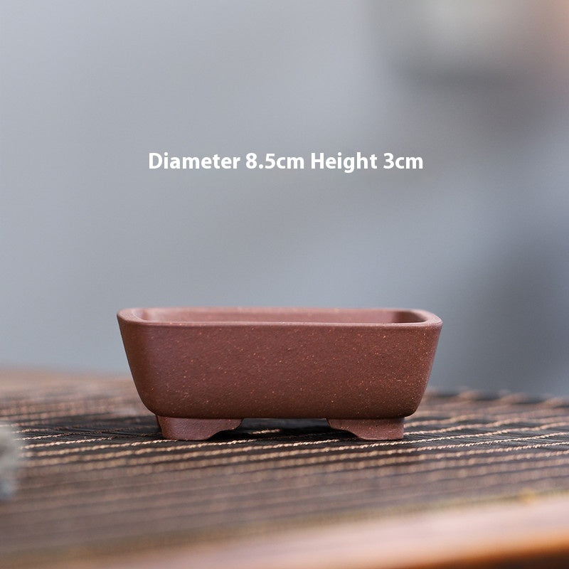 Yixing Purple Sand Small Flower Pot Stoneware Breathable
