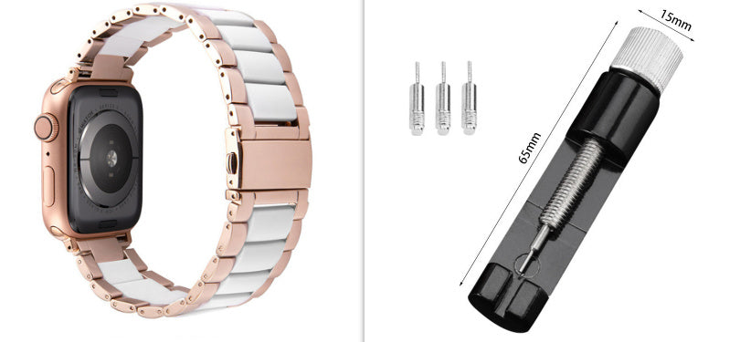 Resin Strap Stainless Steel Three Bead Replacement