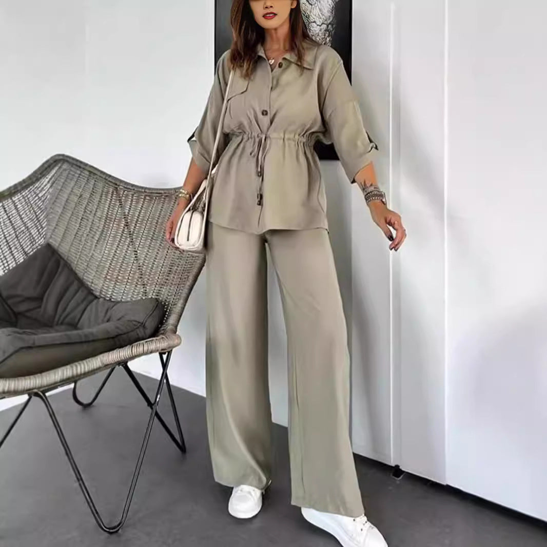 Women's Autumn Fashion Loose Casual Solid Color Suit