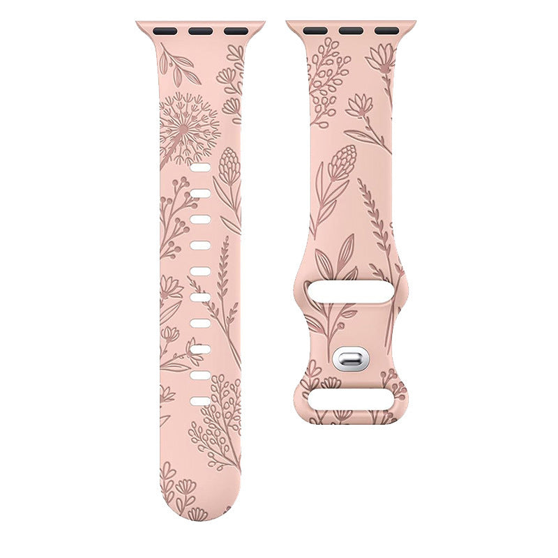 Laser Carving Embossed Castle Paradise Paisley Strap