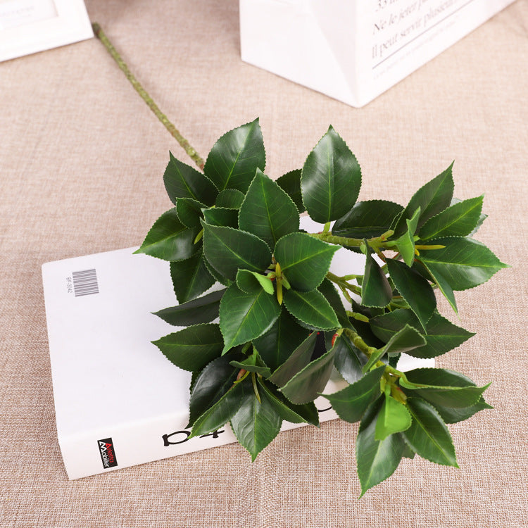 Single Ivy Tree Bark Artificial Camellia Home Interior Decoration Simulated Leaves Props Photography