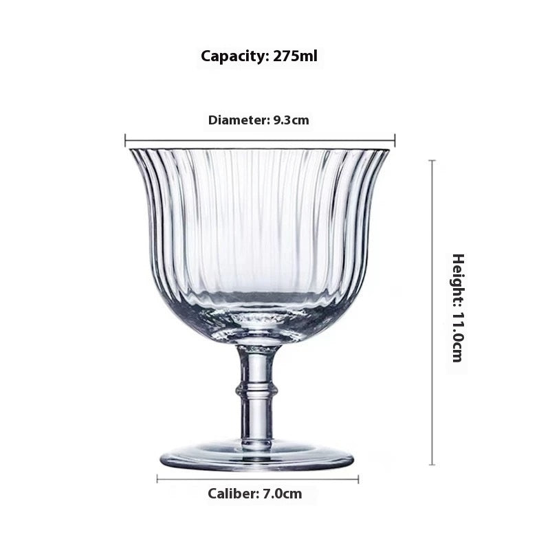 American Cold Ice Latte Coffee Cup Bar Cocktail Household Glass