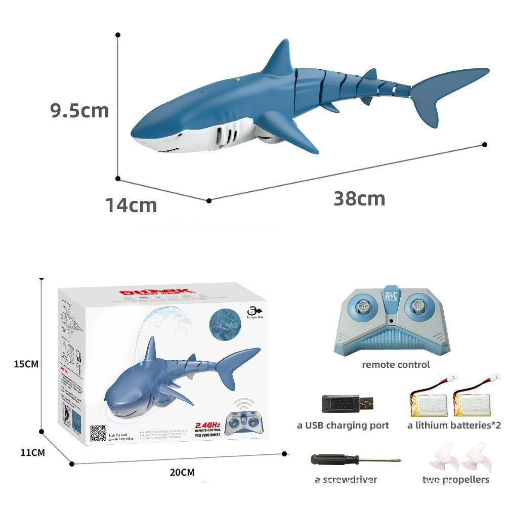 2.4G Remote Control Water Jet Shark Funny Water Spray Simulation Whale Animals Submarine Remote Control Fish