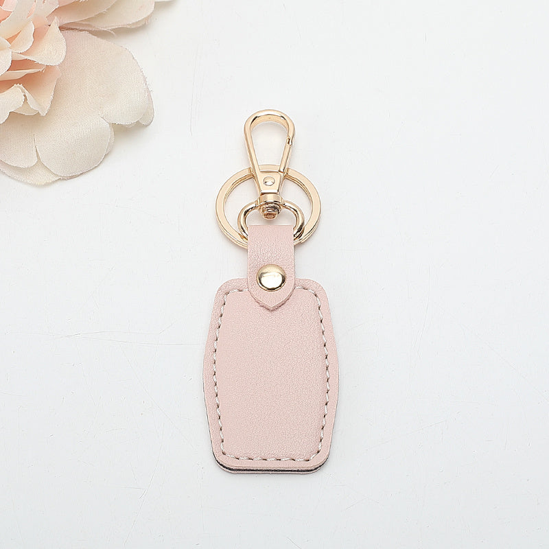 Leather Rectangular Keychain