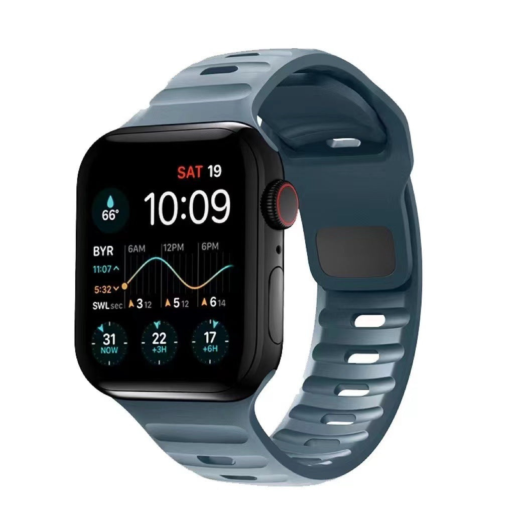 Suitable For Watch Ultra Watch Band Iwatch9 Solid Color Snap Button