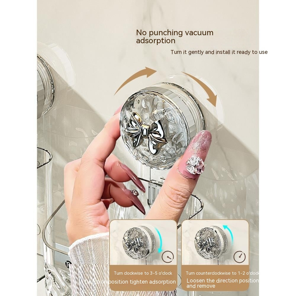 Waste Face Cloth Storage Box Bathroom Wall-mounted Shaver Storage Rack