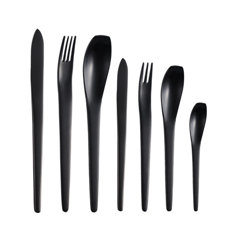 Knife, Fork And Spoon 304 Stainless Steel Household Desserts Spoon Hotel Stainless Steel Tableware