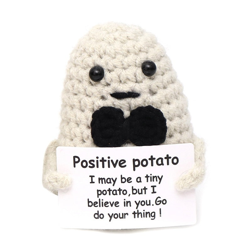 Wool Crocheted Positive Energy Potato Facial Expression Package Wool Fruit