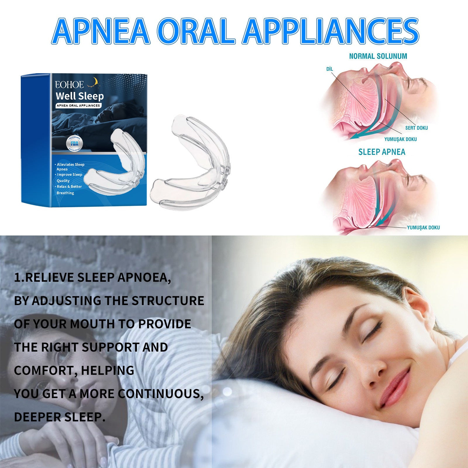 Sleep Breathing Correction Tooth Socket Anti-wear And Anti-snoring