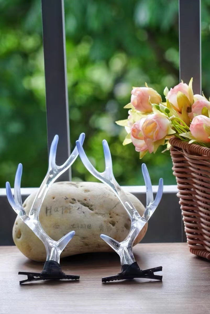 Antlers Christmas Headdress Hairpin Female