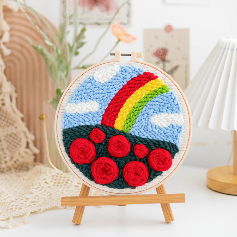 Handmade DIY Russian Wool Poke Embroidery Material Package