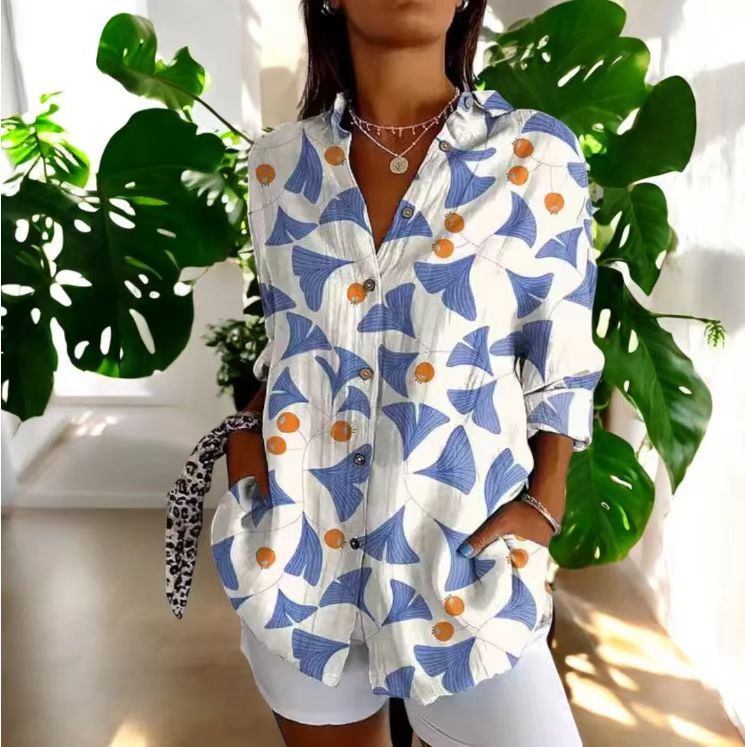 Women's Long Small Floral Print