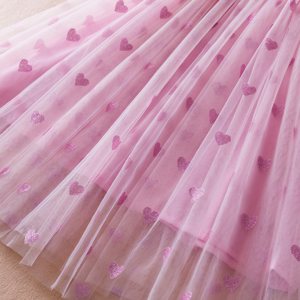 Three-dimensional Wings Mesh Girl Dress