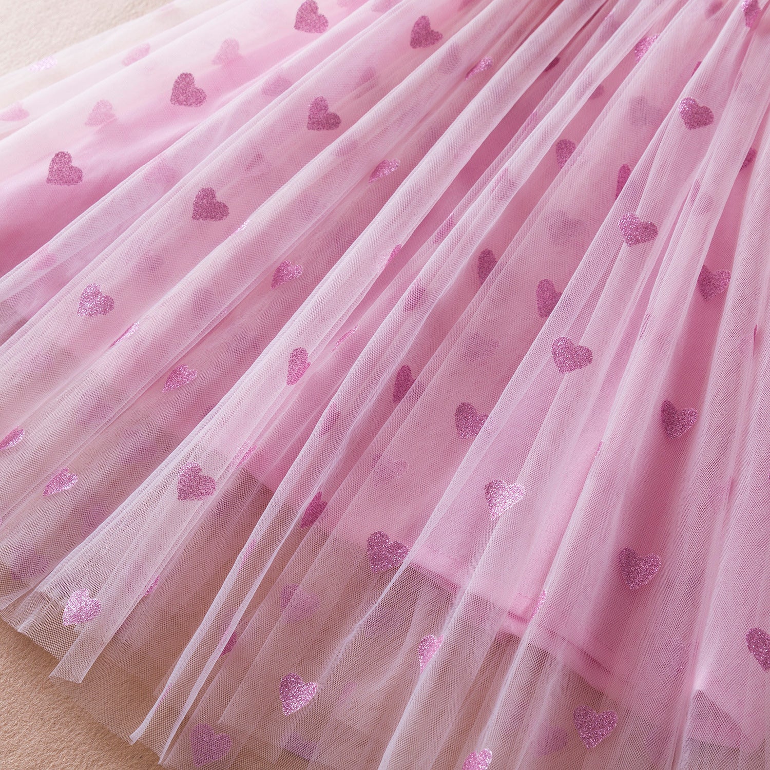 Three-dimensional Wings Mesh Girl Dress