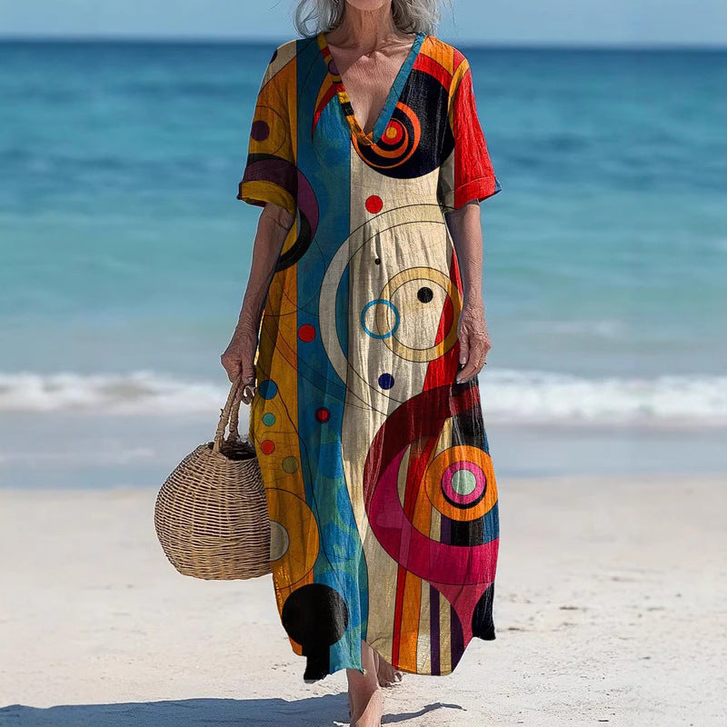 Women's Elegant Chic Loose Mid-length Dress