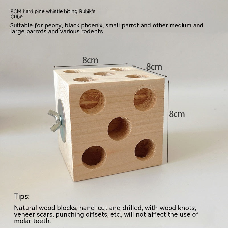 Grinding Mouth Destruction Rubik's Cube Platform Fir Pine Toy