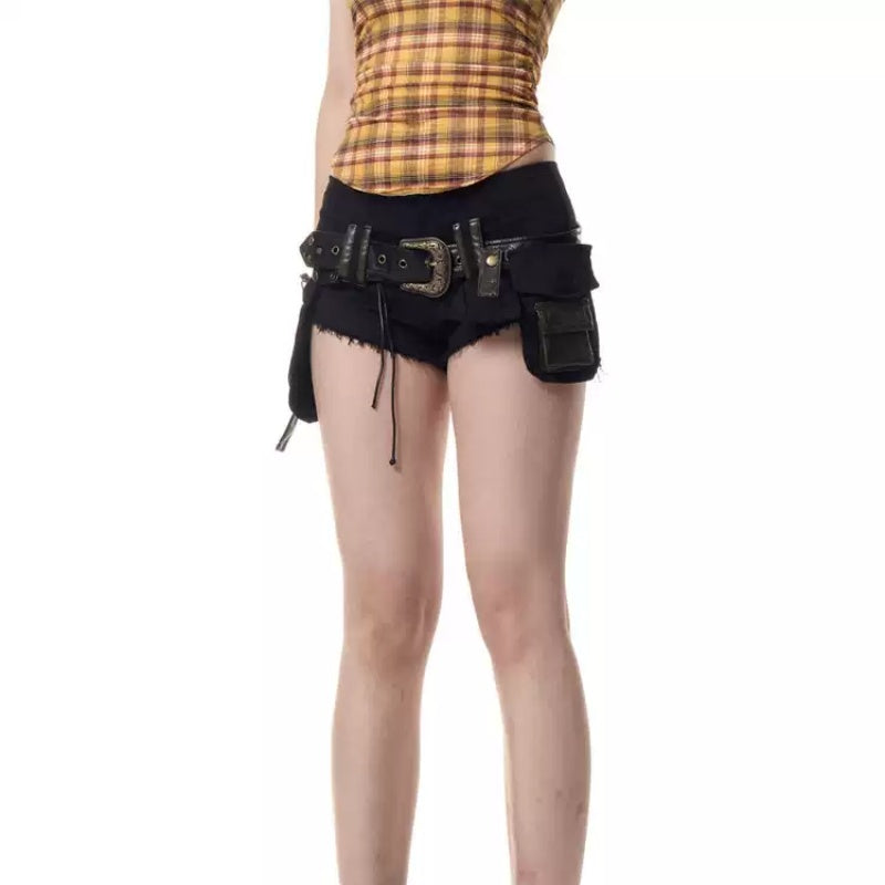 Retro Overalls Female Summer New Loose Leisure Sports Shorts