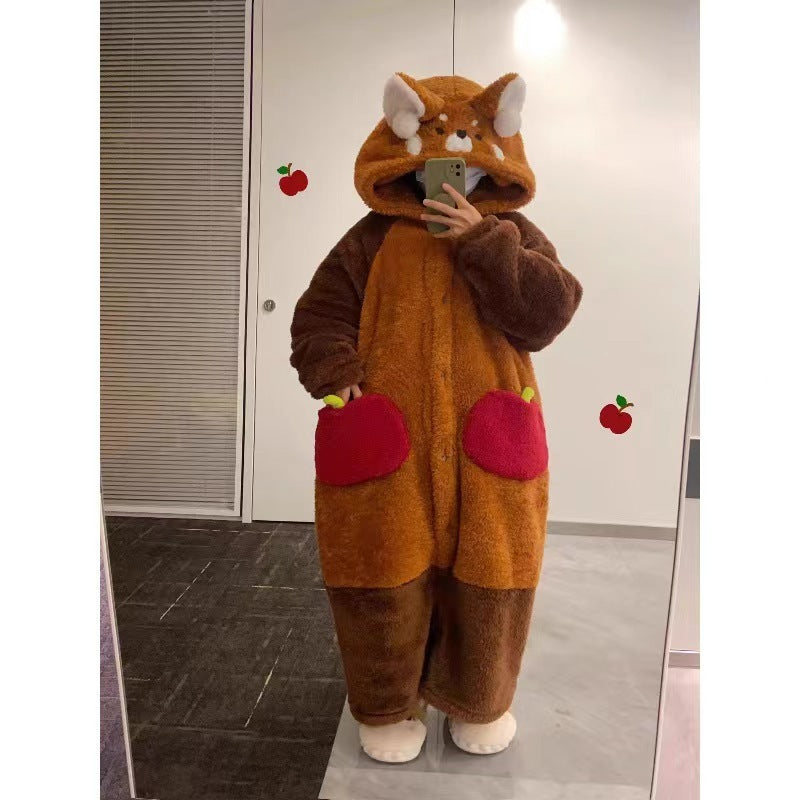 Nightgown Winter Long Wool Comfortable Cotton Velvet