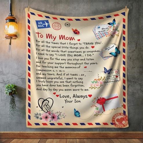 Digital Printing Flannel Envelope Cover Blanket