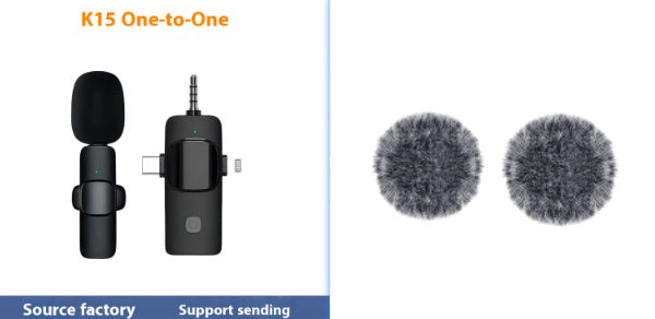 Wireless Collar Clip Microphone Three-in-one Three Connector Mini Microphone 35 Hole