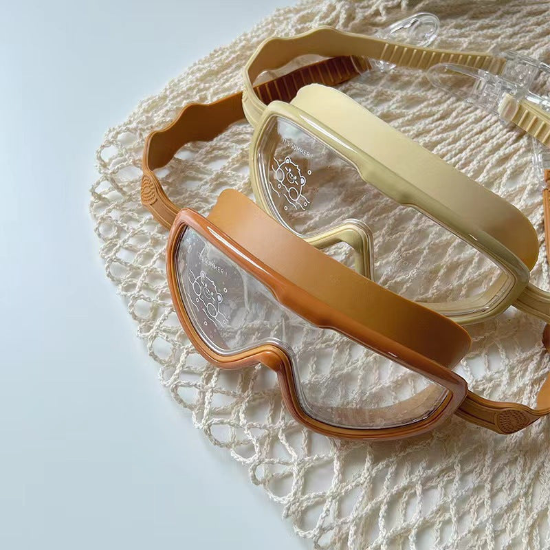 Children's Large-frame Swimming Goggles Waterproof