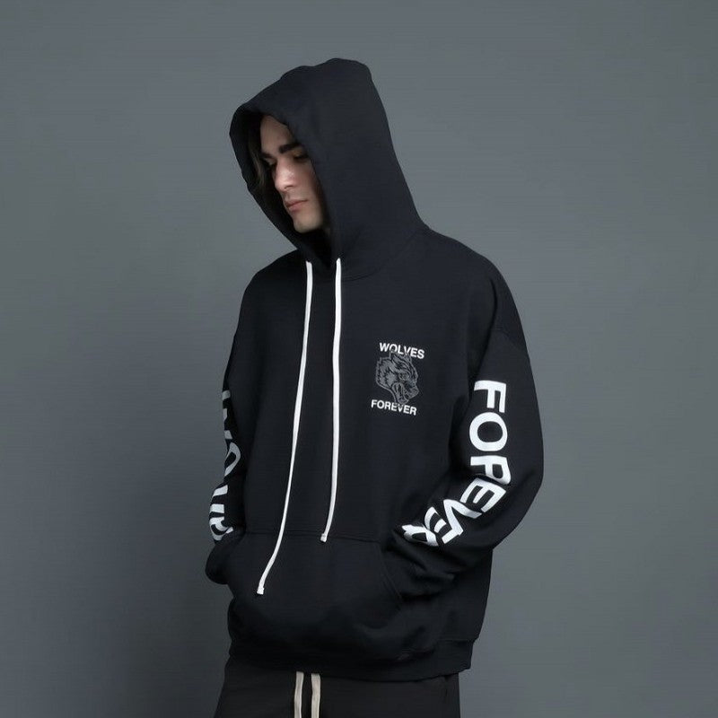 Men's Long-sleeved Loose Pullover Sports Fitness Sweatshirt