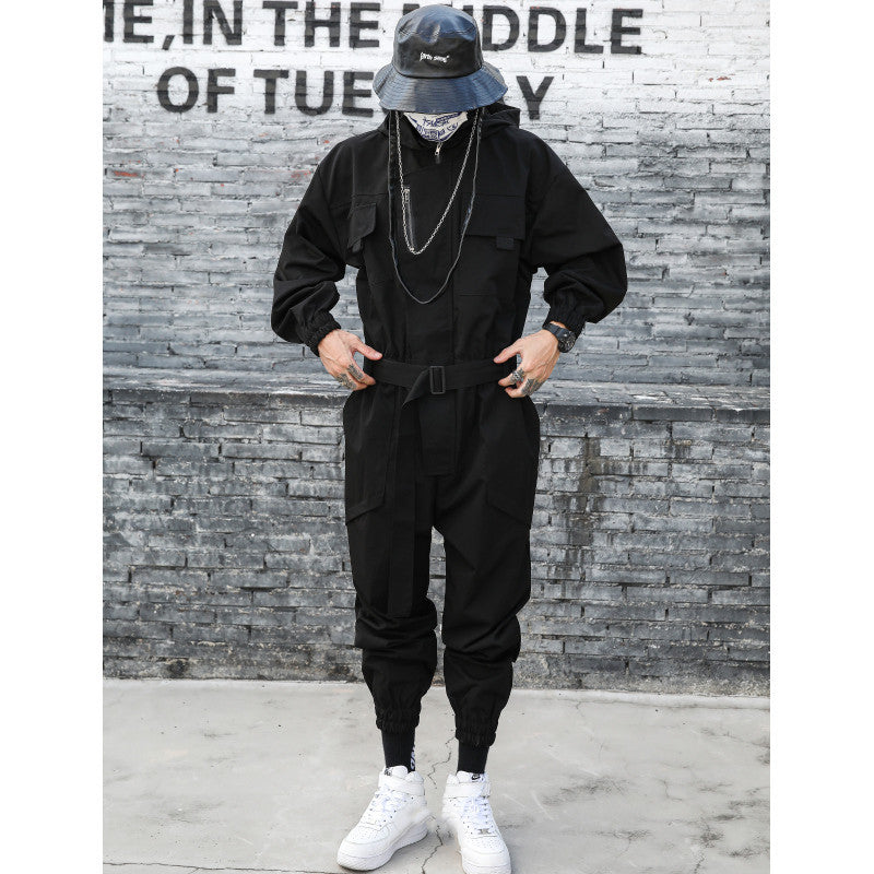 Men's Hip Hop Trend Tunic Loose Jumpsuit