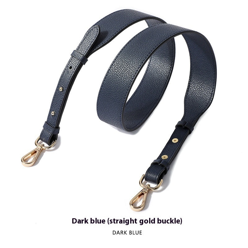 Cowhide Milled Double-sided Wide Shoulder Strap All-match Adjustable