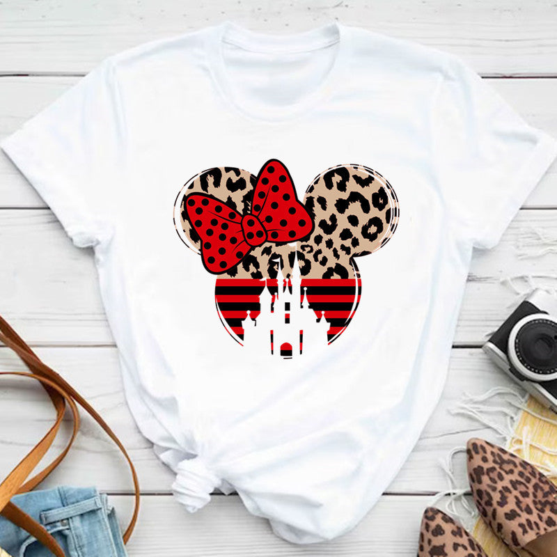 Fashion Heart Print Women's Summer Modal Women's Top