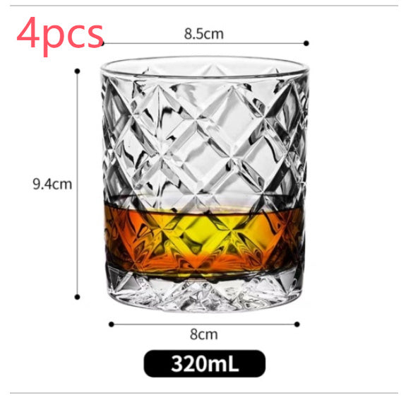 Whiskey Pure Drink Internet Celebrity Beer Brandy Glass Household High-end Classical Foreign Wine Bar Cup