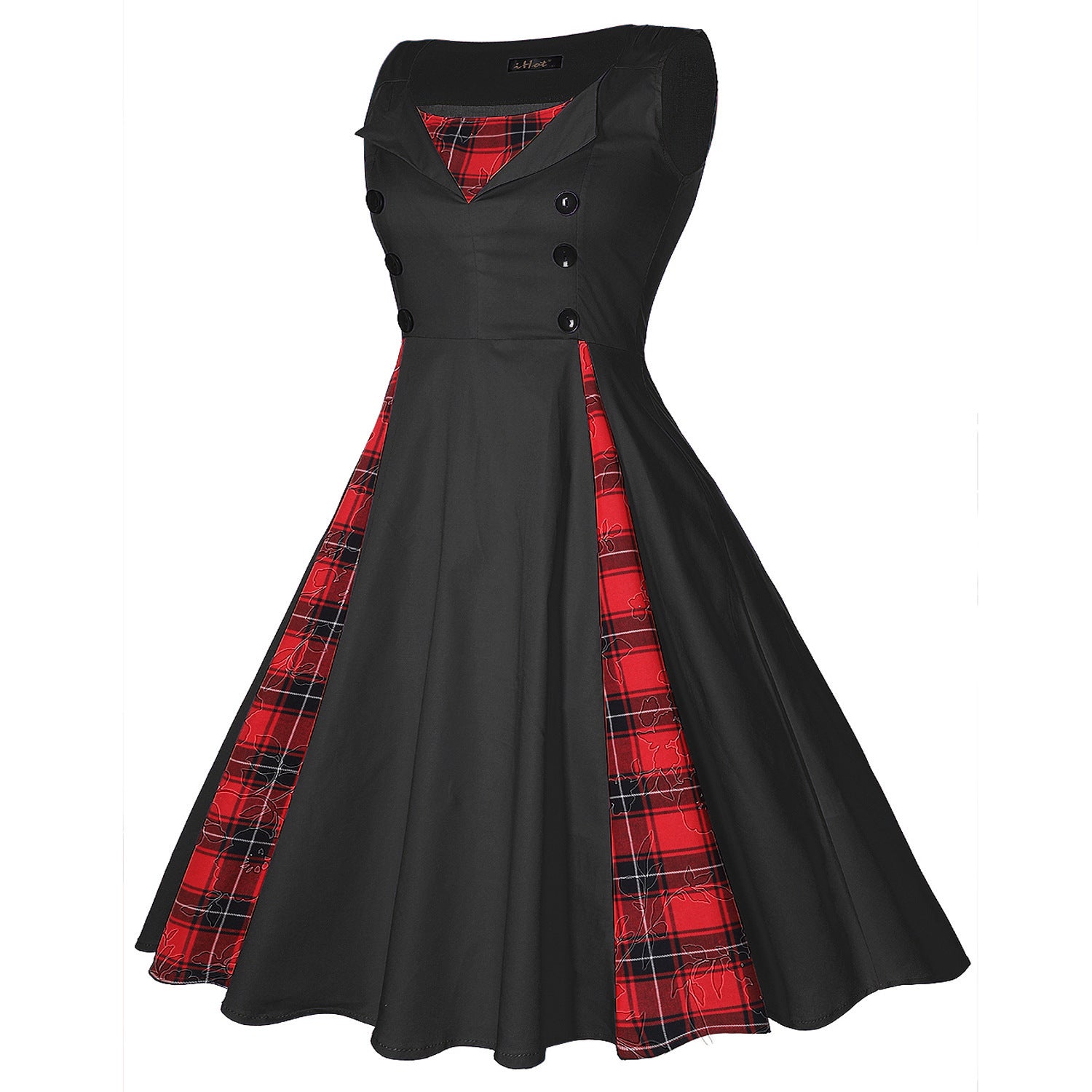 Women's Waist-tight Large Swing Hepburn Style Elegant Retro Dress