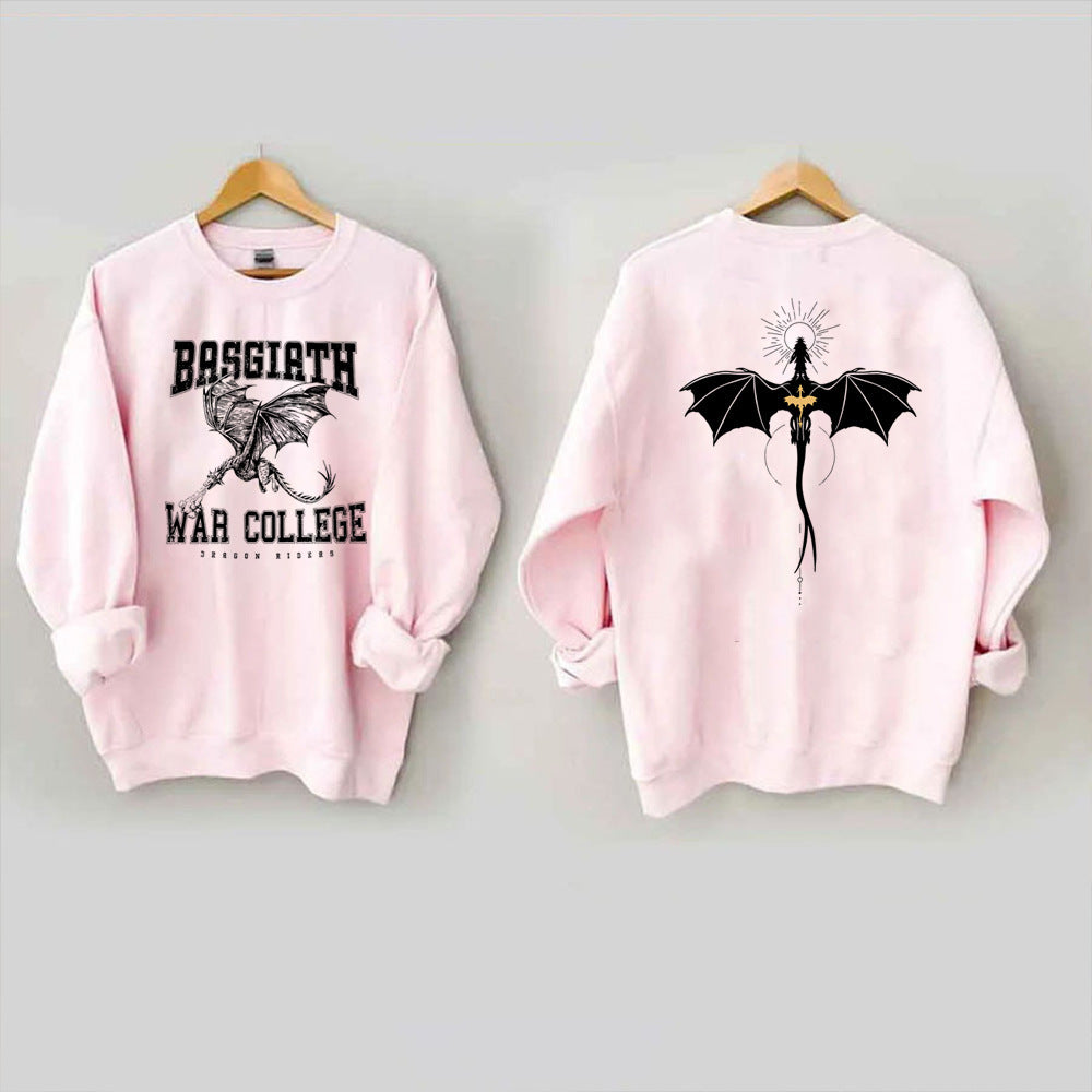 Vintage Fourth Wing Sweatshirt Dragon Rider 2 Side Print Bas