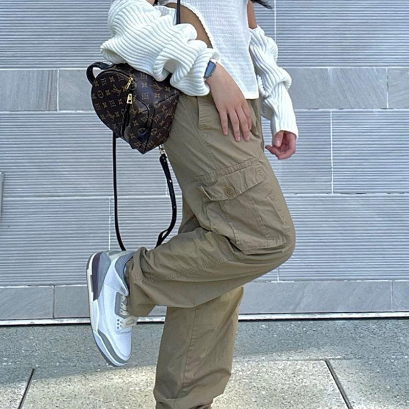 Workwear Loose Jeans Women's Retro Fashion Street