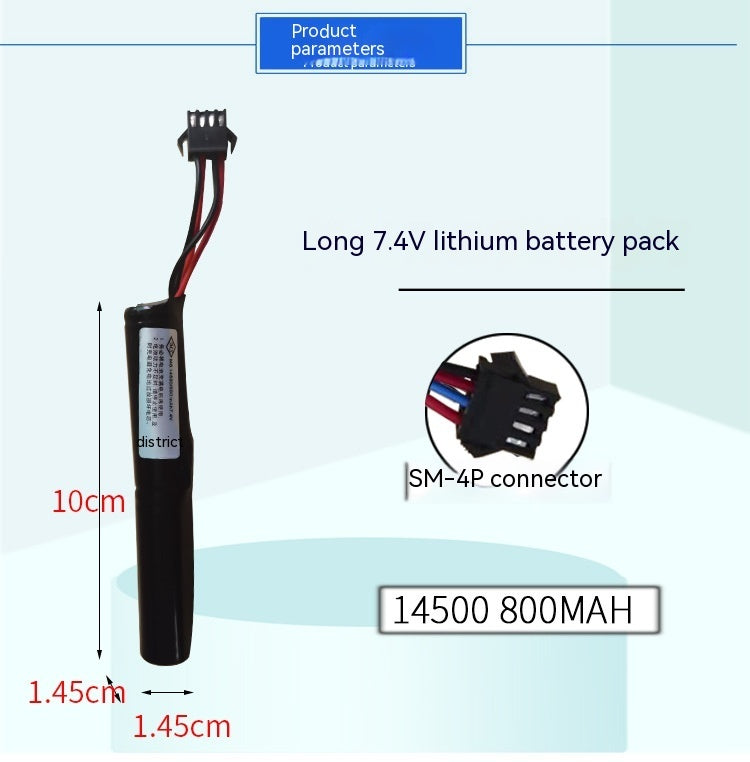 Electric Toy 14500 Lithium Battery 3.7V 18650 7.4V