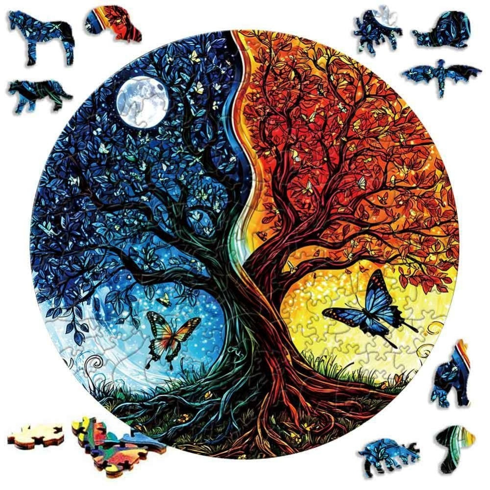 Wooden Puzzle Toys For Alien Animals