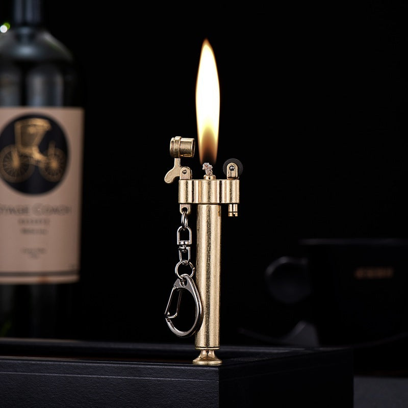 Creative Personalized Pipe Sand Wheel Kerosene Lighter