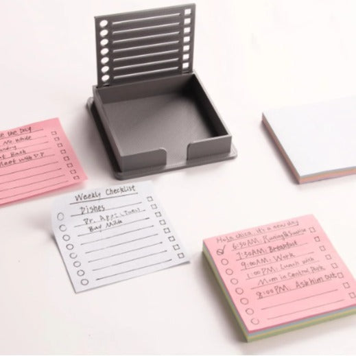 Sticky Notes Template Storage Plastic Box