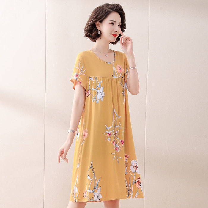 Summer Pajamas Plant Flower Dress